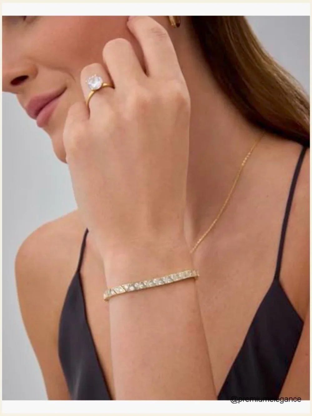 Tennis Bracelet - Bezel Set Cubic Zirconia Bracelet Wedding Bridal Gift